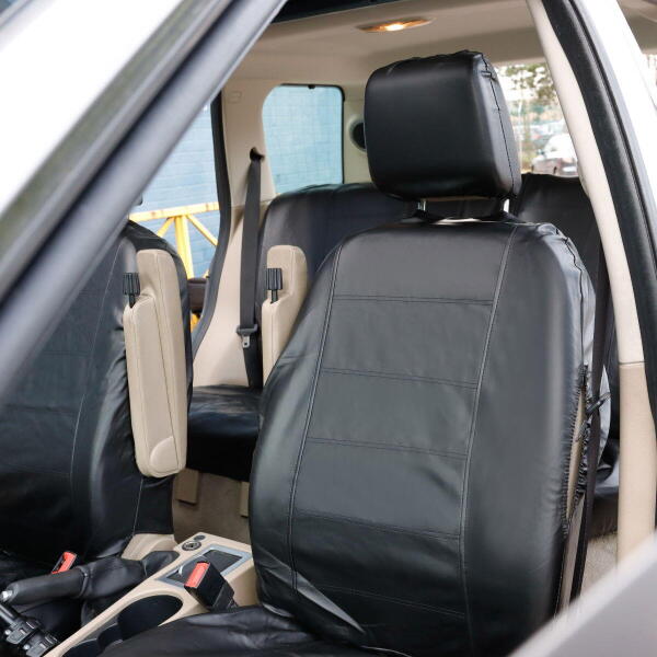 CALIFORNIA LEATHER LOOK SEAT COVERS WITH ZIPPER SP