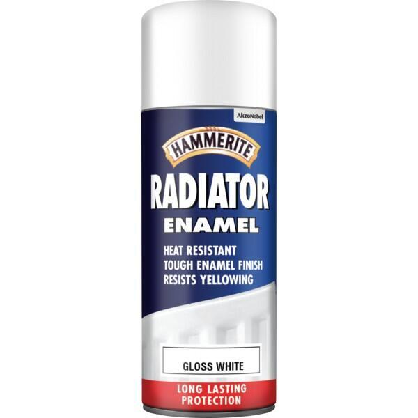 Hammerite Radiator Aerosol Paint - Gloss White - 400ml