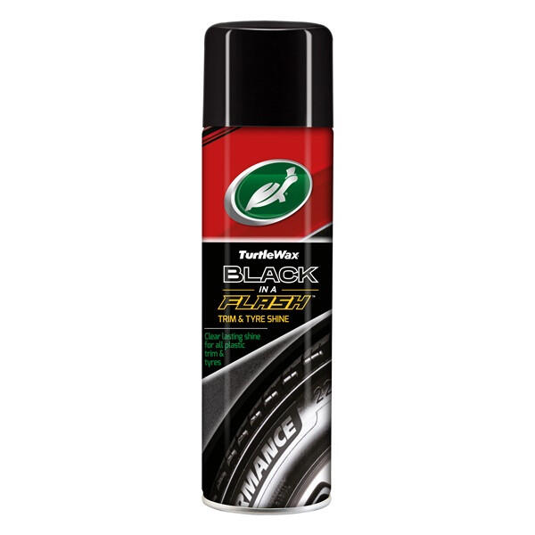 TURTLE WAX - Black In A Flash Aerosol - 500ml