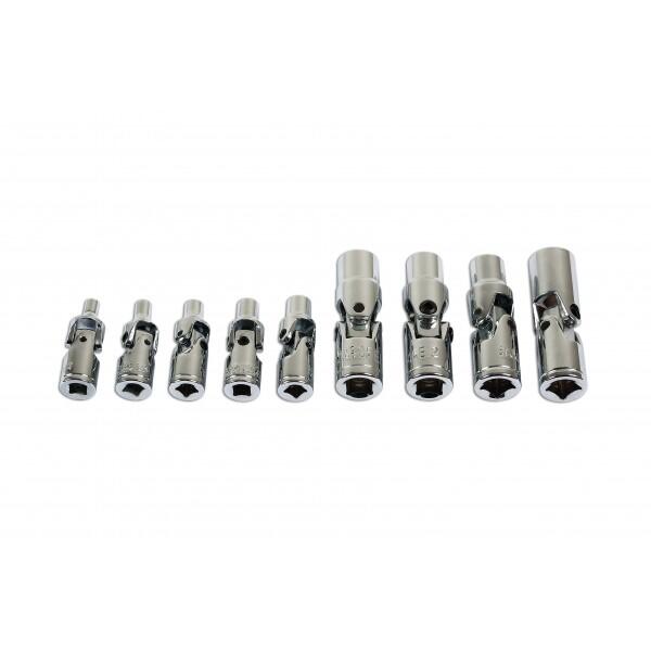 LASER - Star Socket Set - Universal Joint 9 pc