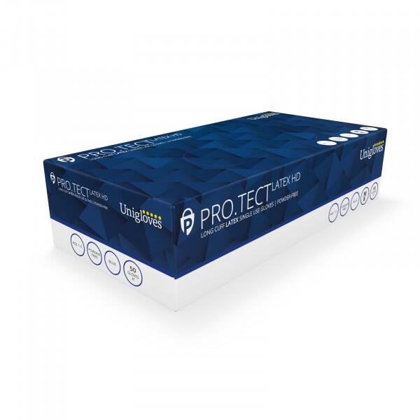 UNICARE - Unicare Long Cuff High Risk Latex Glove - Large