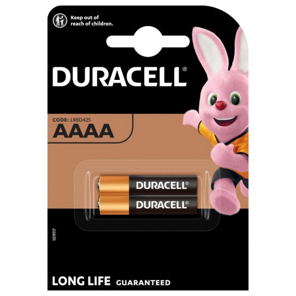 DURACELL - AAAA Batteries - Pack of 2