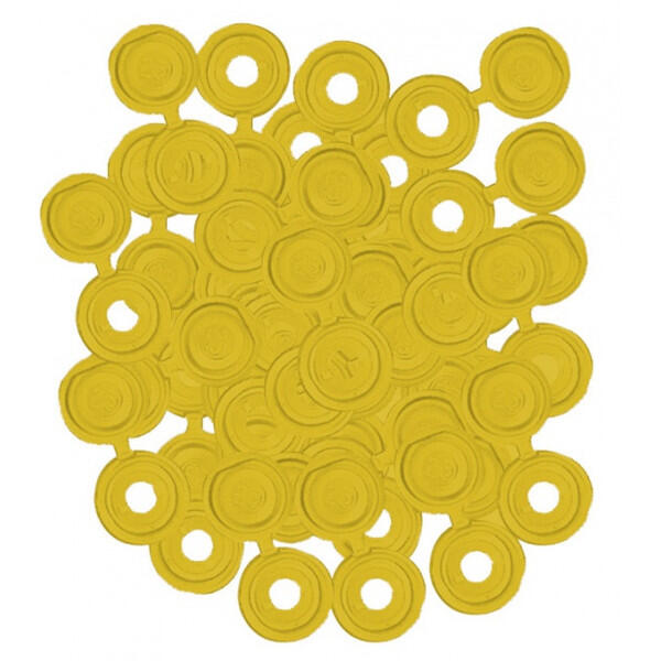 wot-nots - Number Plate Plastic Caps - Yellow