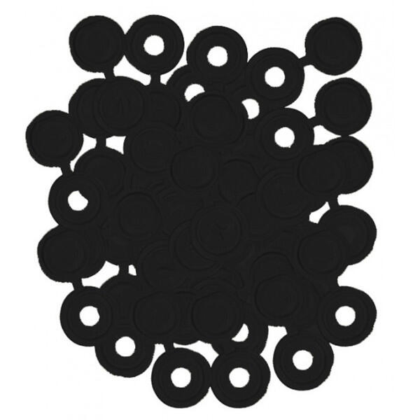 wot-nots - Number Plate Plastic Caps - Black