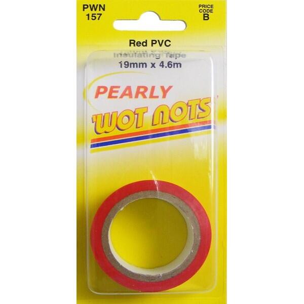 wot-nots - PVC Insulation Tape - Red - 19mm x 4.6m