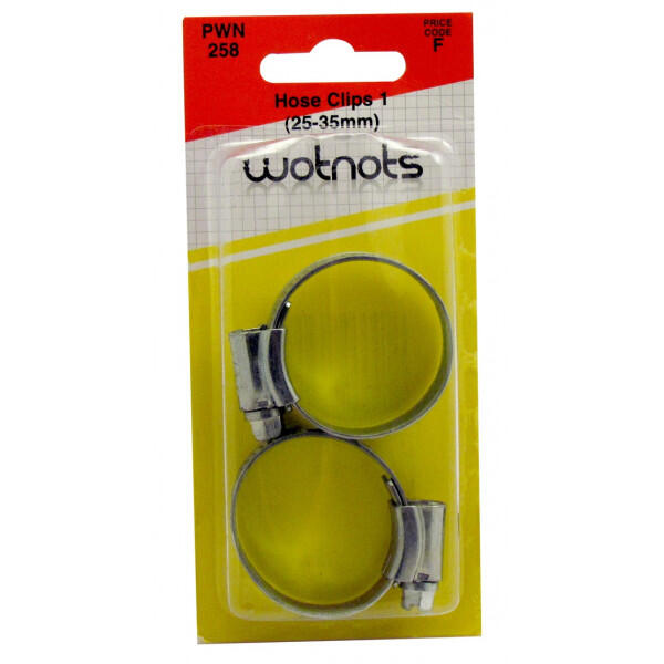 wot-nots - Hose Clips M/S 1 25-35mm - Pack of 2