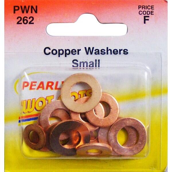 wot-nots - Copper Washers - Assorted Small - Pack Of 15