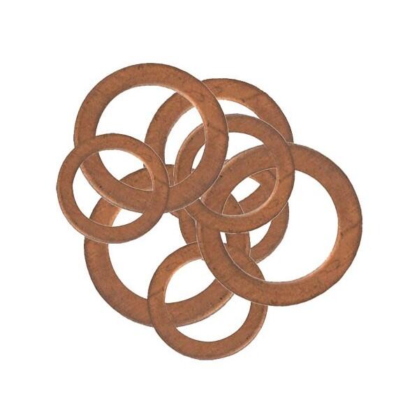 wot-nots - Copper Washers - Assorted Large - Pack Of 9