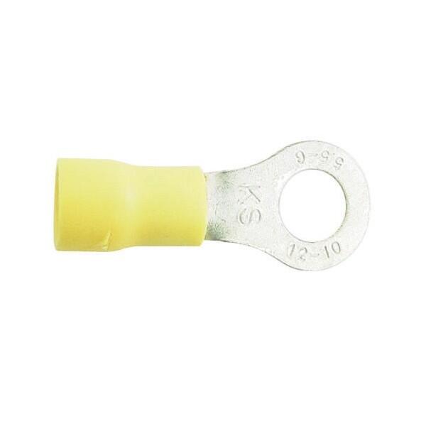 wot-nots - Wiring Connectors - Yellow - Ring - 6mm - Pack of 2