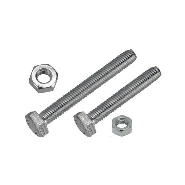wot-nots - Set Screw & Nut - M8 x 25mm - Pack of 2