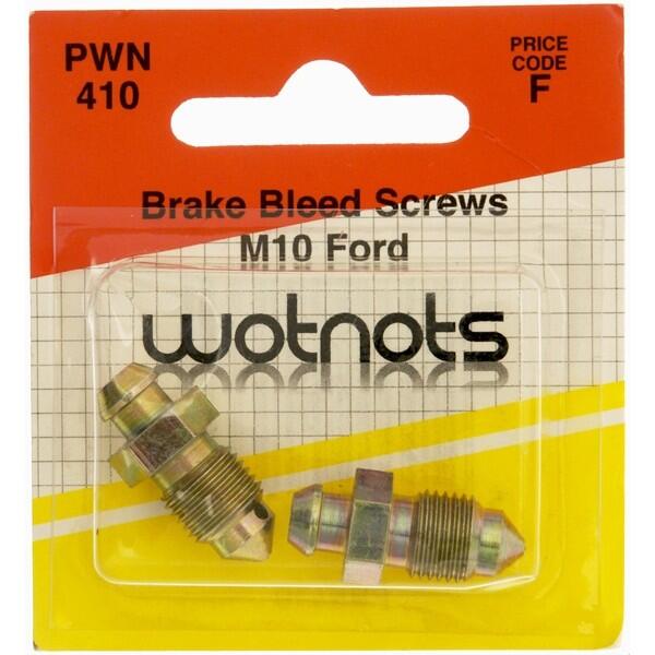 wot-nots - Bleed Screws - M10 x 1 Pitch - Pack Of 2