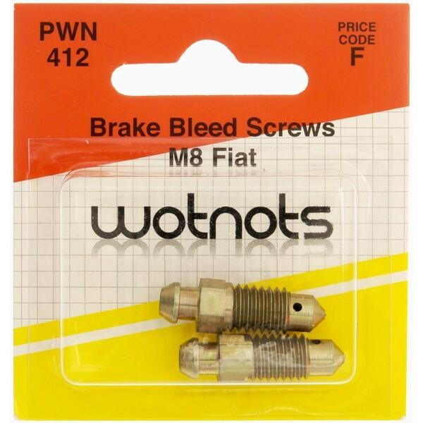wot-nots - Bleed Screws - M8 x 1.25 Pitch - Fiat - Pack Of 2