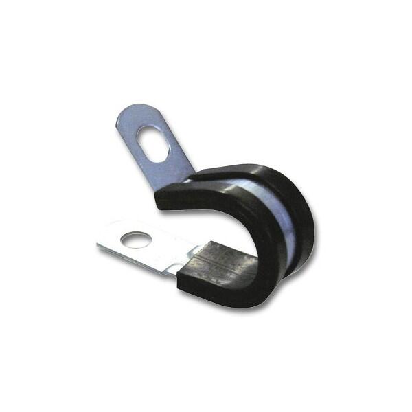 wot-nots - Rubber Lined P Clips - 6mm - Pack of 2