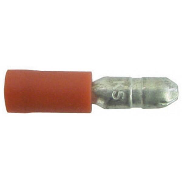 wot-nots - Wiring Connectors - Red - Male Bullet - 4mm - Pack of 25