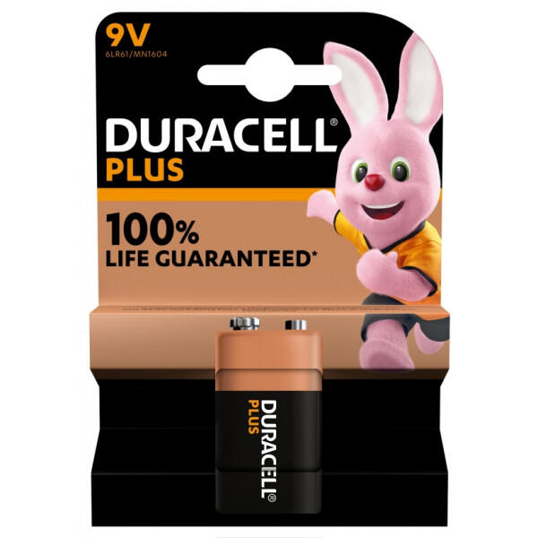 DURACELL - Plus Power Alkaline 9V Battery