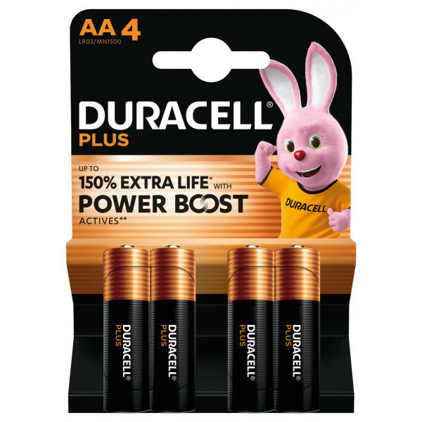 DURACELL - Duracell AA Plus Power With Power Boost - Pack of 4
