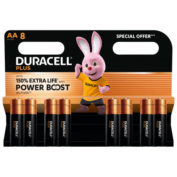 DURACELL - Duracell AA Plus Power With Power Boost - Promo Pack of 8
