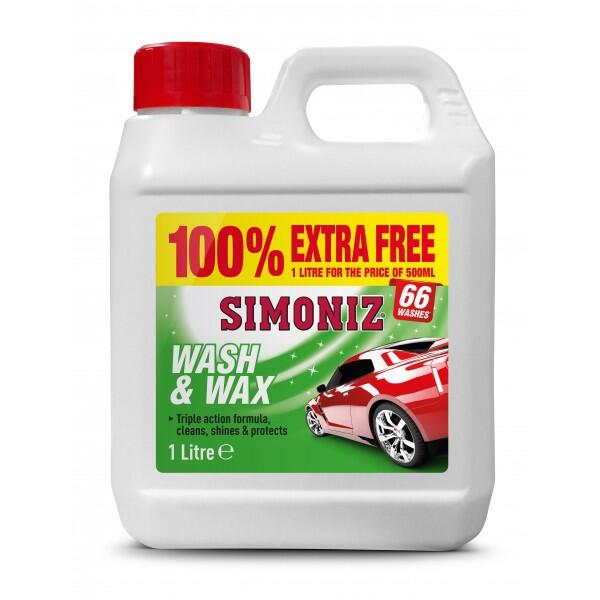 SIMONIZ - Wash and Wax - 500ml with 100% Extra Free