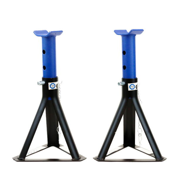 PAIR 2 TONNE FIXED BASE AXLE STANDS GS/TUV CE
