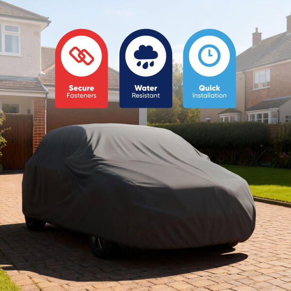 WATER RESISTANT BREATHABLE FULL CAR COVER - MEDIUM