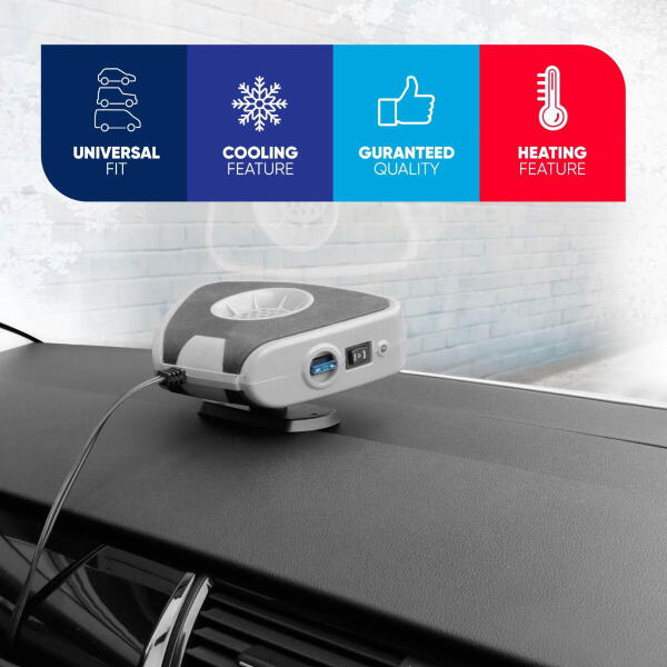 12V AUTO HEATER/DEFROSTER WITH LIGHT