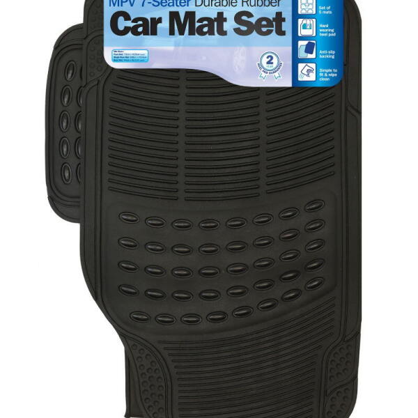 MPV 7-SEATER DURABLE RUBBER MAT SET