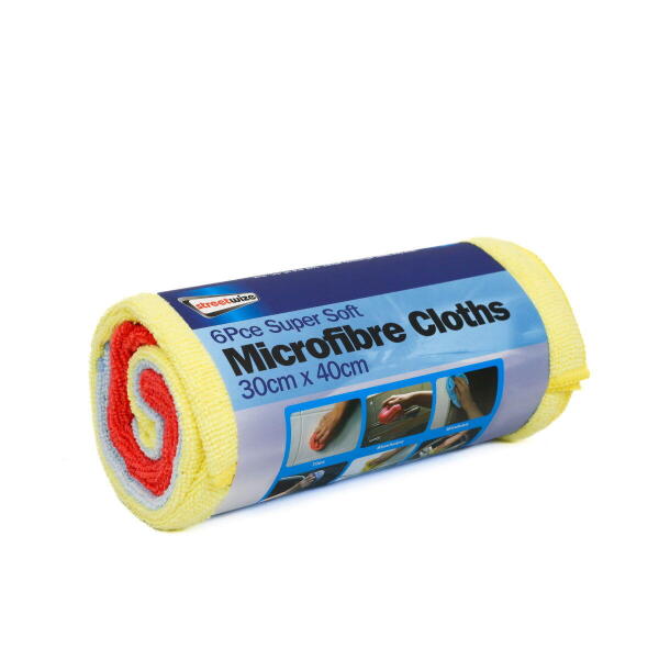 6 Pce Microfibre Cloths Super Soft 30cmx40cm