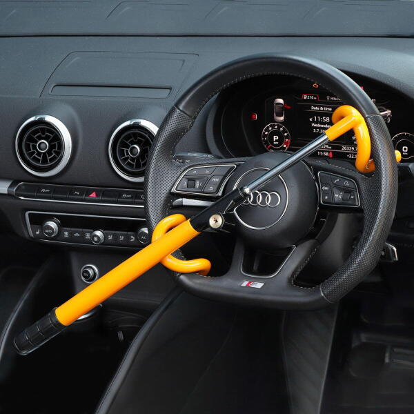DOUBLE HOOK STEERING WHEEL LOCK
